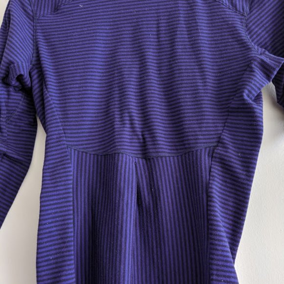 Columbia Purple/Black Striped Half-Zip Pullover S - Picture 8 of 9